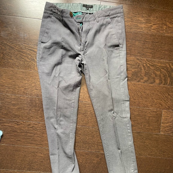 Ted baker gray speckled chino trousers size 30L - Picture 2 of 2